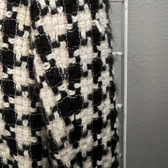 ECI Houndstooth Wool Blazer Pearl Embellished - Picture 8 of 13